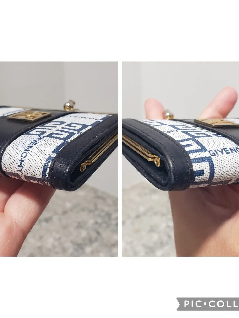 Vintage Givenchy Monogram Kisslock Coin Purse
